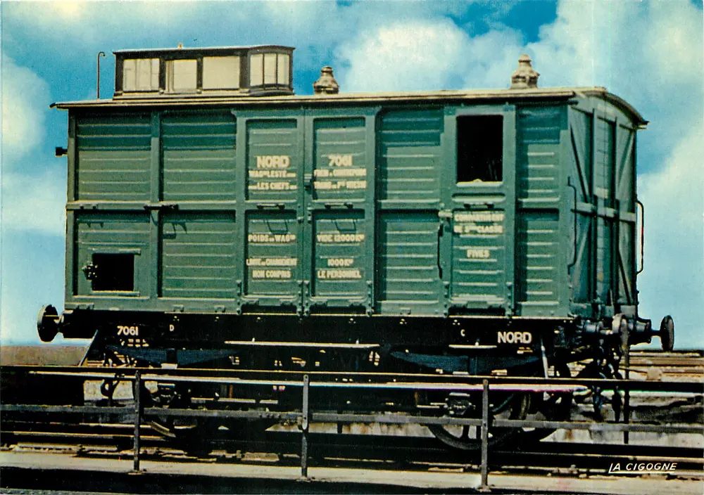 Gemischter Wagen 3. Klasse Nord — Nr. 7061 — Éditions La Cigogne - Vorderseite
