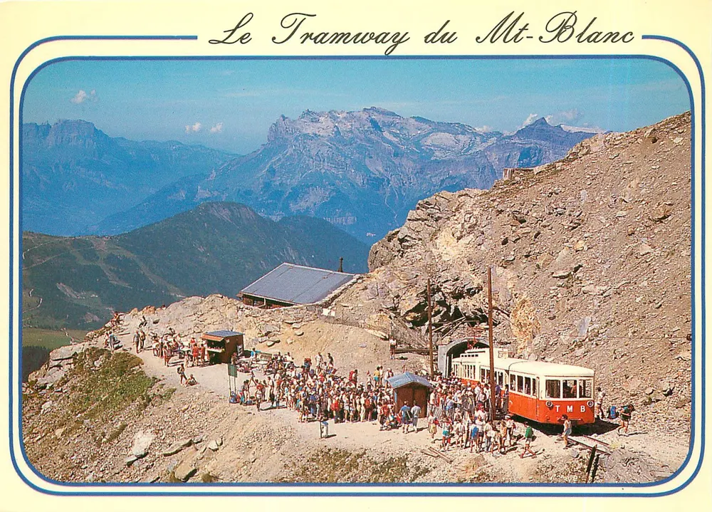 Der Mont-Blanc-Zug — Haltestelle Nid d'Aigle — Éditions Révalp - Vorderseite
