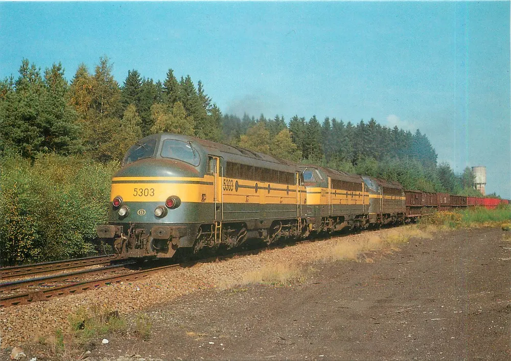 Locomotoras diésel-eléctricas CC serie 53 — Bertrix, Bélgica — n° 1020 - Anverso