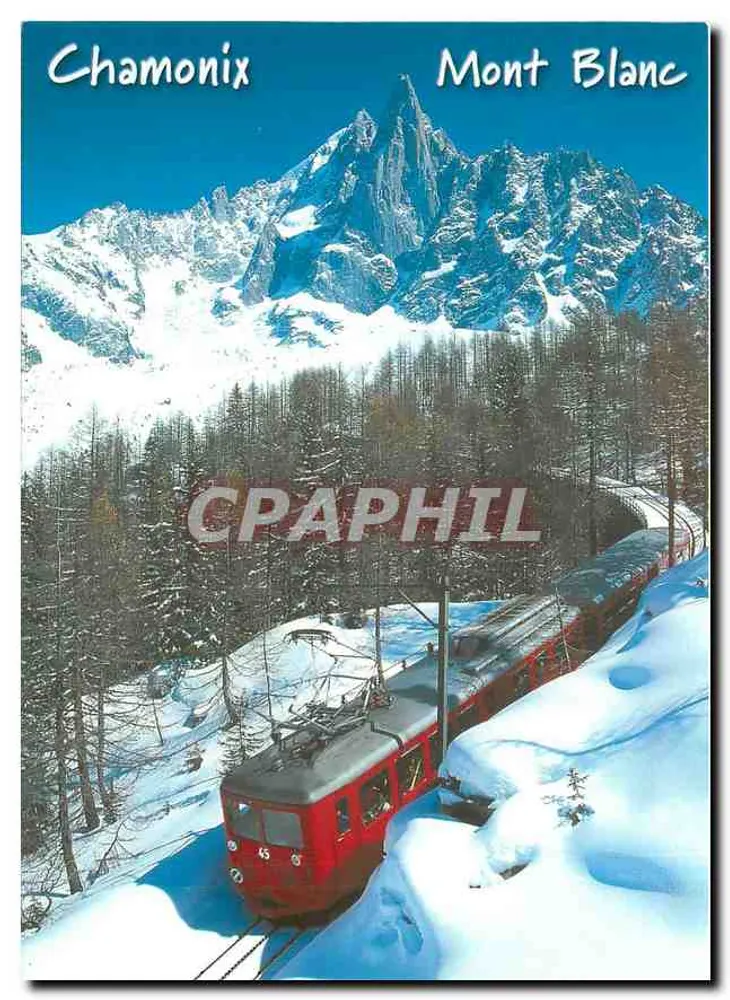 Chamonix Mont Blanc — Schneetrain - Vorderseite