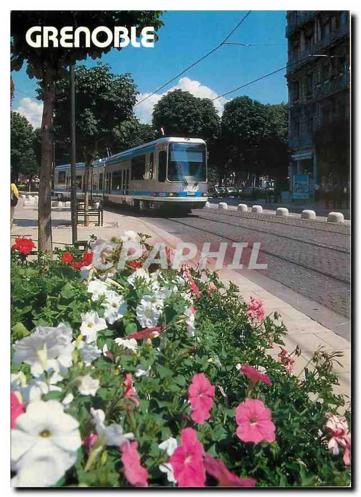 Grenoble — Straßenbahn im Stadtzentrum — Ausgabe Grenoble 38 AB 469 - Vorderseite