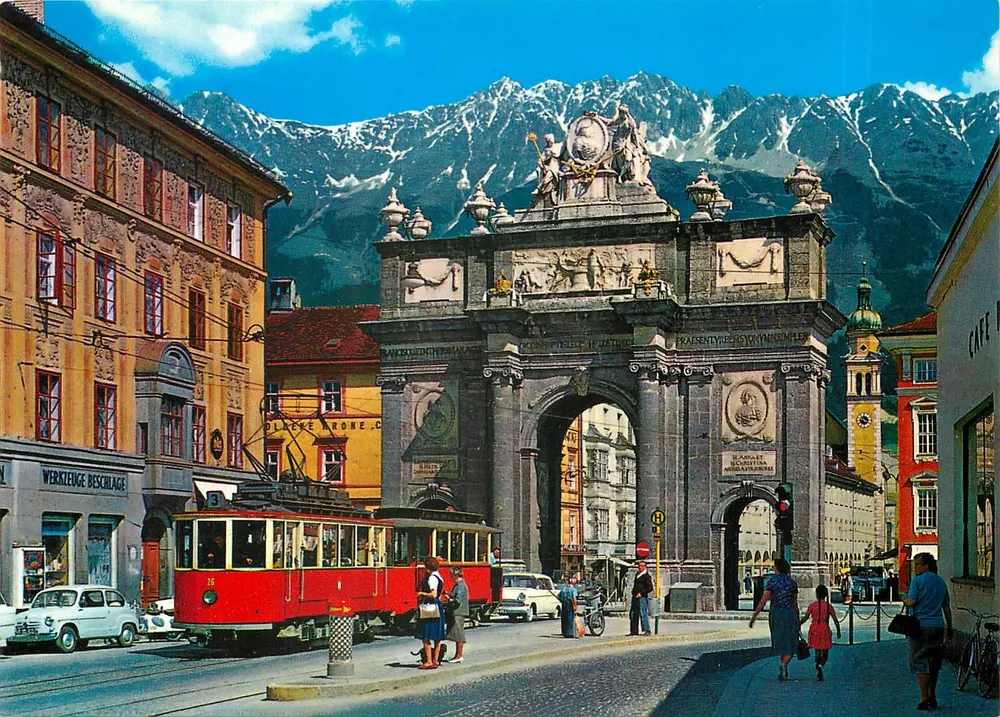 Innsbruck — Arco do Triunfo — Tröller Kunstverlag Chizzalü - Frente