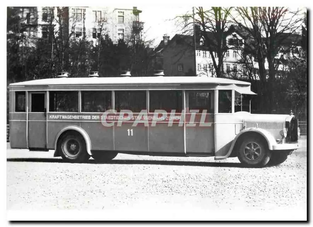 Bus Saurer Nr. 11 — Typ 4 BLPO — Zürich — Verlag: Verlag Beringer & Pampaluchi Zürich - Vorderseite