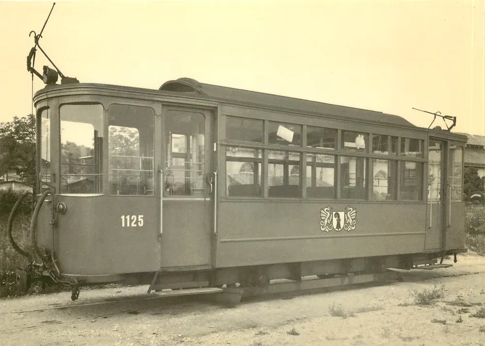 Tramway n°1125 — BVB, série 1120-1137/1038-1043 — editor Tramli-Impress, Basel - Frente