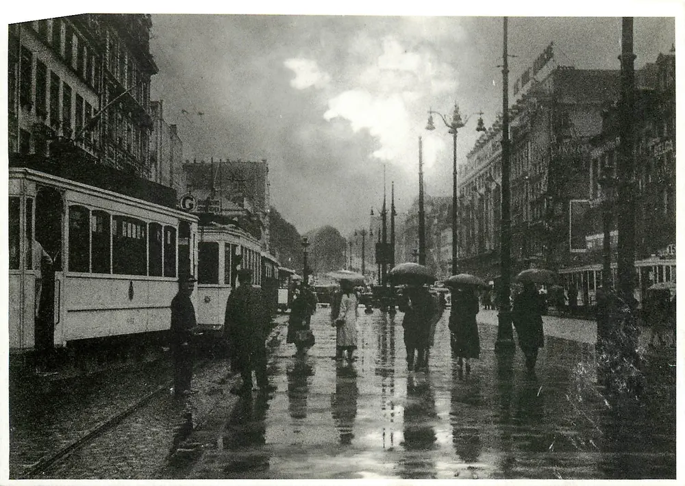 Boulevard du Jardin Botanique — Bruxelles — Fotografia di Leonard Misonne - Recto