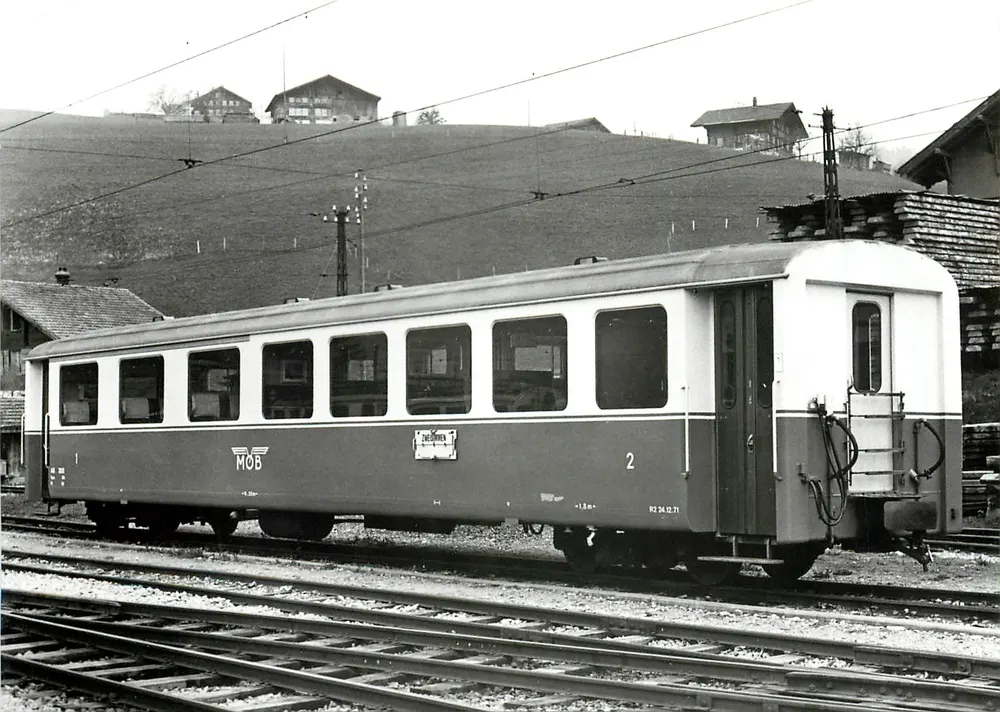 Zweisimmen — trein AB 303 — foto J-L Rochaix - Voorkant