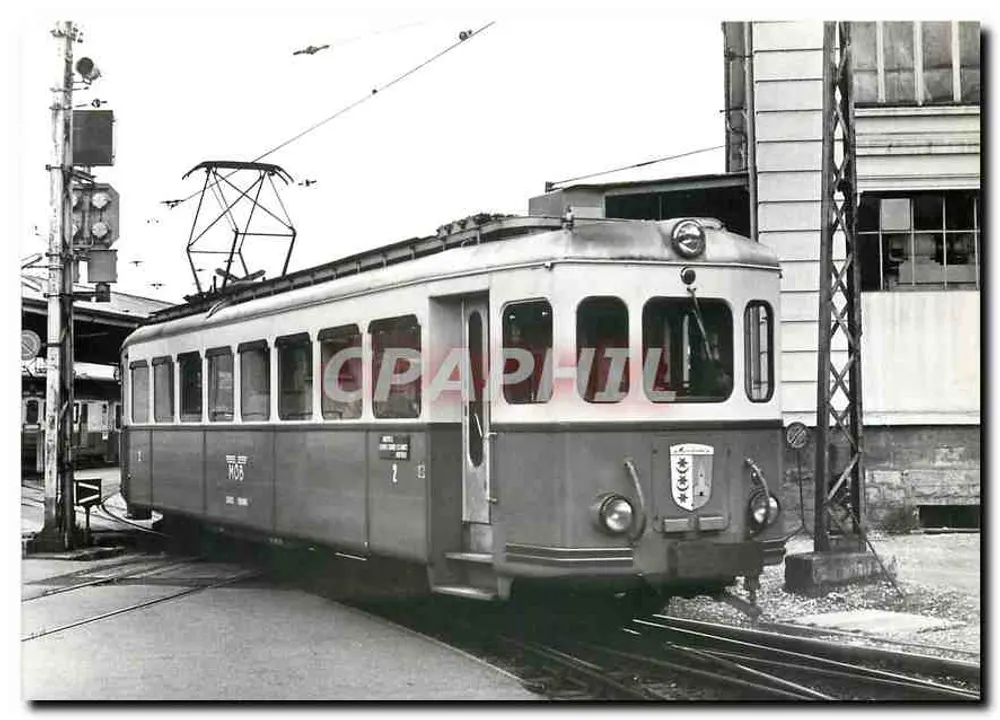 Tramway Be 4/4 1001 — Abfahrt von Montreux — ACMV/BBC 1955 - Vorderseite
