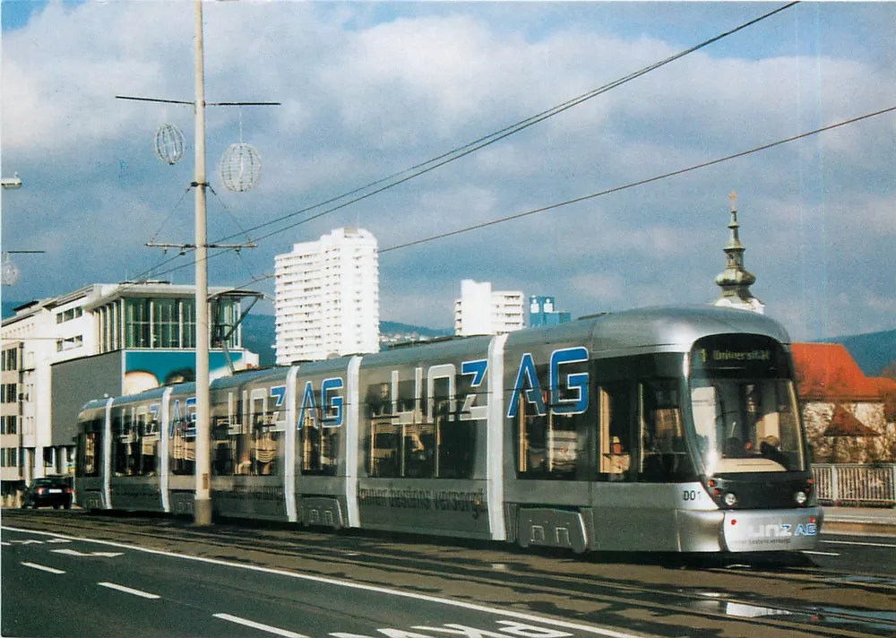 Tramway de Linz — Linz AG — TOP CARD Édition - Recto