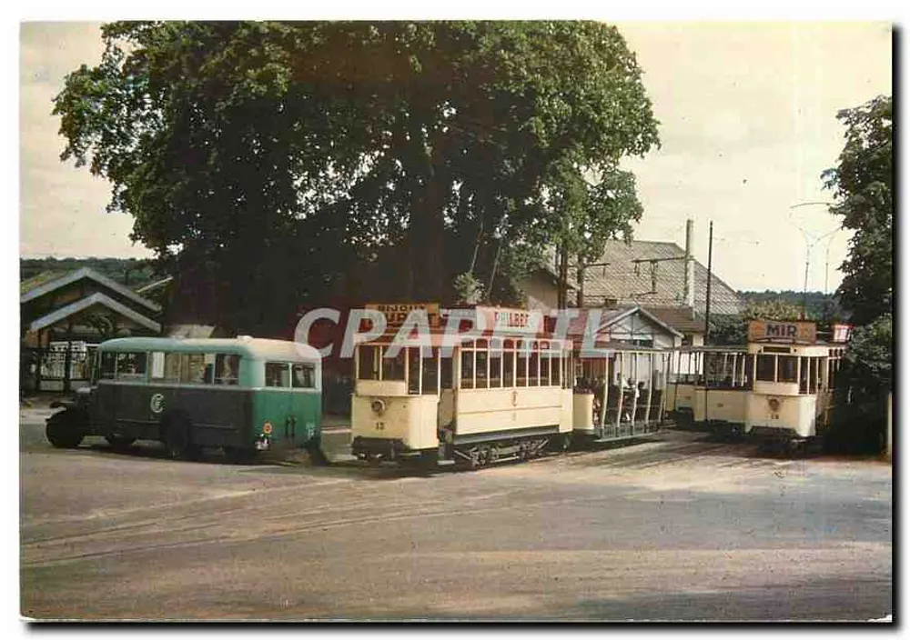Tramways von Fontainebleau — SNCF-Bahnhof-Endstation 1953 — Verlag F.A.C.S. - 134, rue de Rennes - Paris - Vorderseite