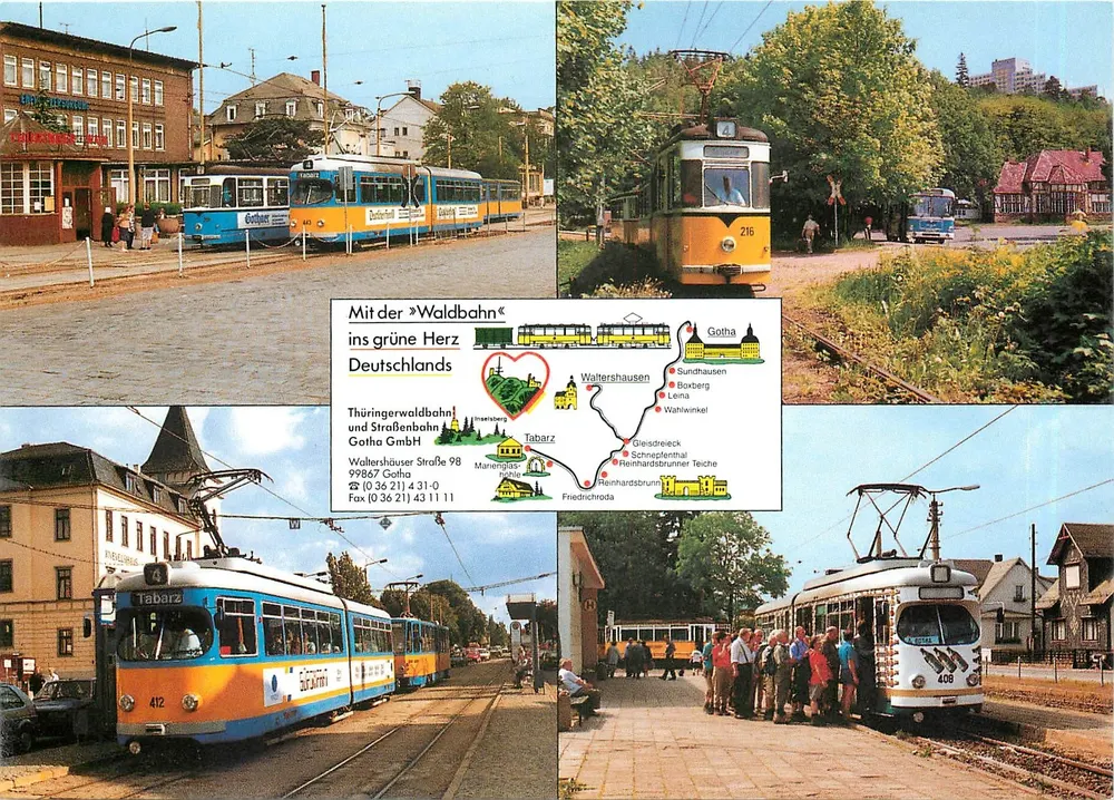 Tramways de Gotha — Thüringerwaldbahn und Straßenbahn Gotha GmbH — éditeur et n° de série 14/310 - Recto