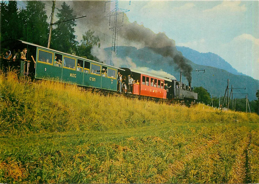 Touristenzug Blonay-Chamby — Touristischer Eisenbahnweg "Blonay-Chamby" — Edition PERROCHET - Vorderseite