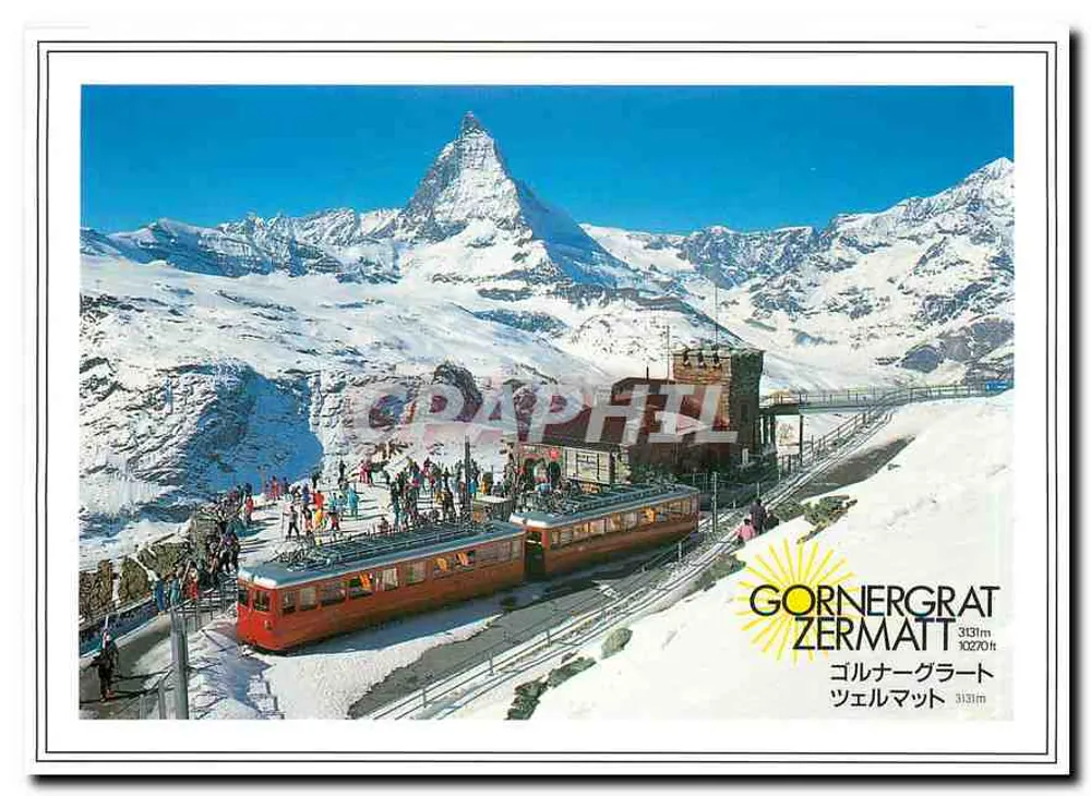 Gornergrat – Zermatt — 3131 m / 10270 ft — Photoglob Zurigo/Vevey - Recto