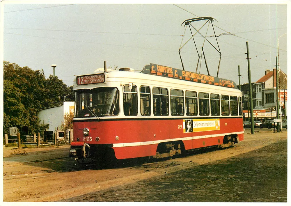 Tram PCC 2126 in Hoboken-Schoonselhof — Éditions GEDA, Nr. 67 - Vorderseite