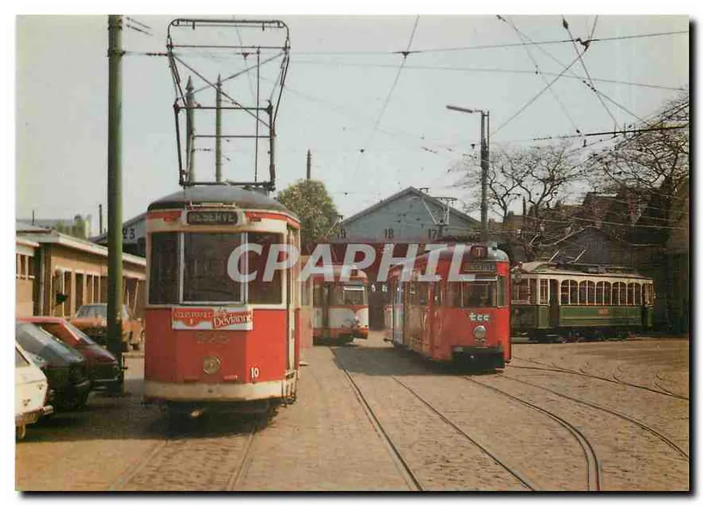 Tramways à Marcq-en-Barœul — Dépôt de Mongy — Éditeur AMITRAM - Recto