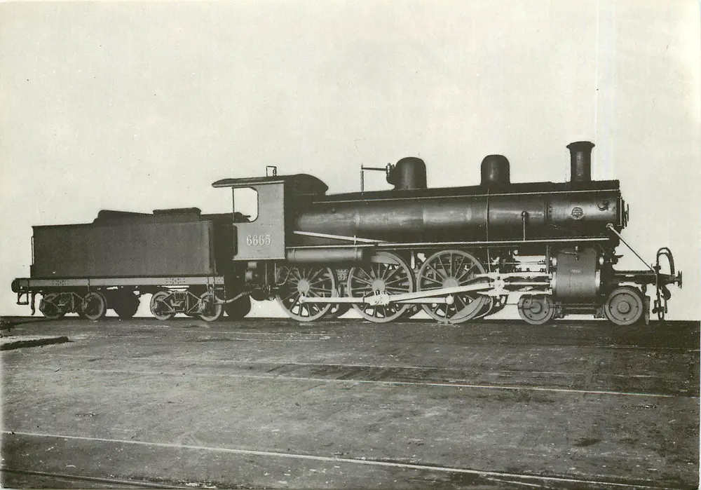 Locomotiva a vapor F.S. Gr. 666(00)5 — Baldwyn — edição Ferro - Frente
