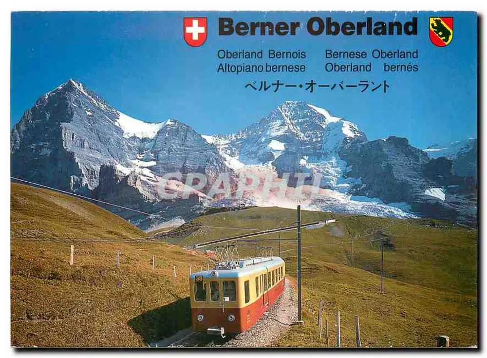 Berner Oberland — vista da Kleine Scheidegg — editor Globetratter GmbH, 6000 Luzern - Frente