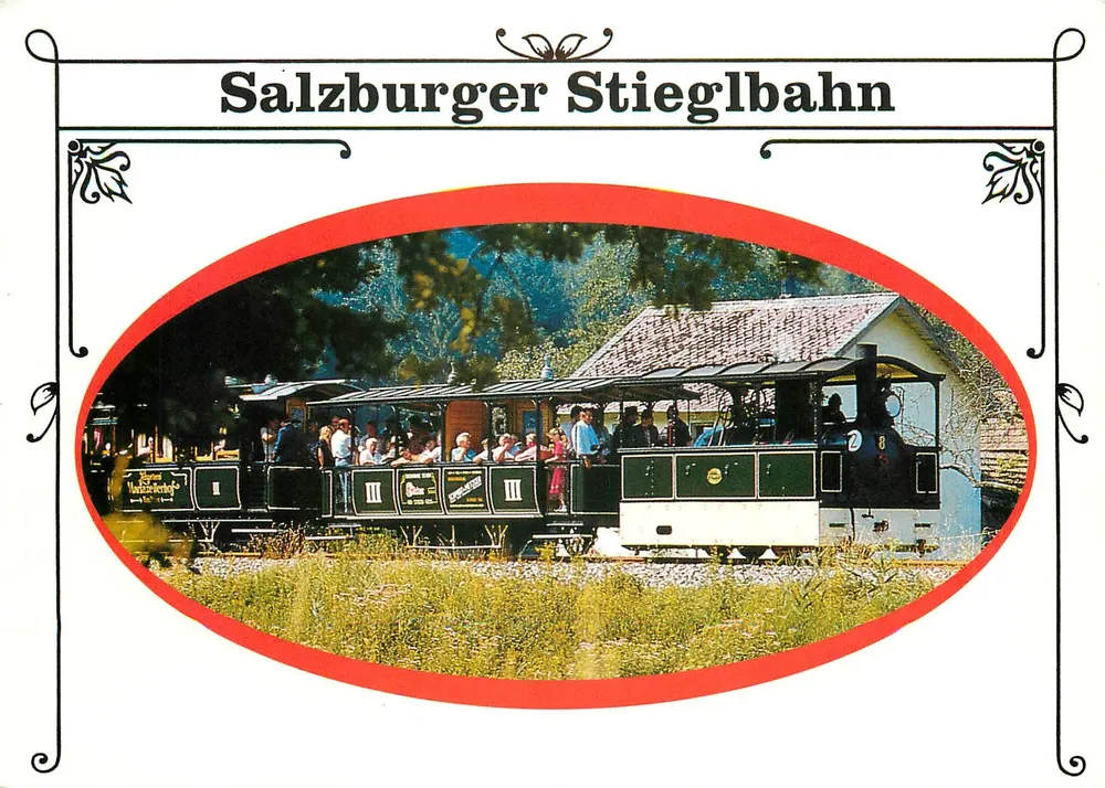 Salzburger Stieglbahn — 500 anos da mais antiga locomotiva a vapor do mundo — editor Stieglbrauerei - Frente
