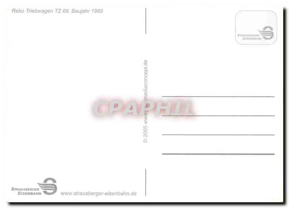 Tramway n°89 à l'arrêt S-Bahnhof — Strausberger Eisenbahn — éditeur Strausberger Eisenbahn - Verso
