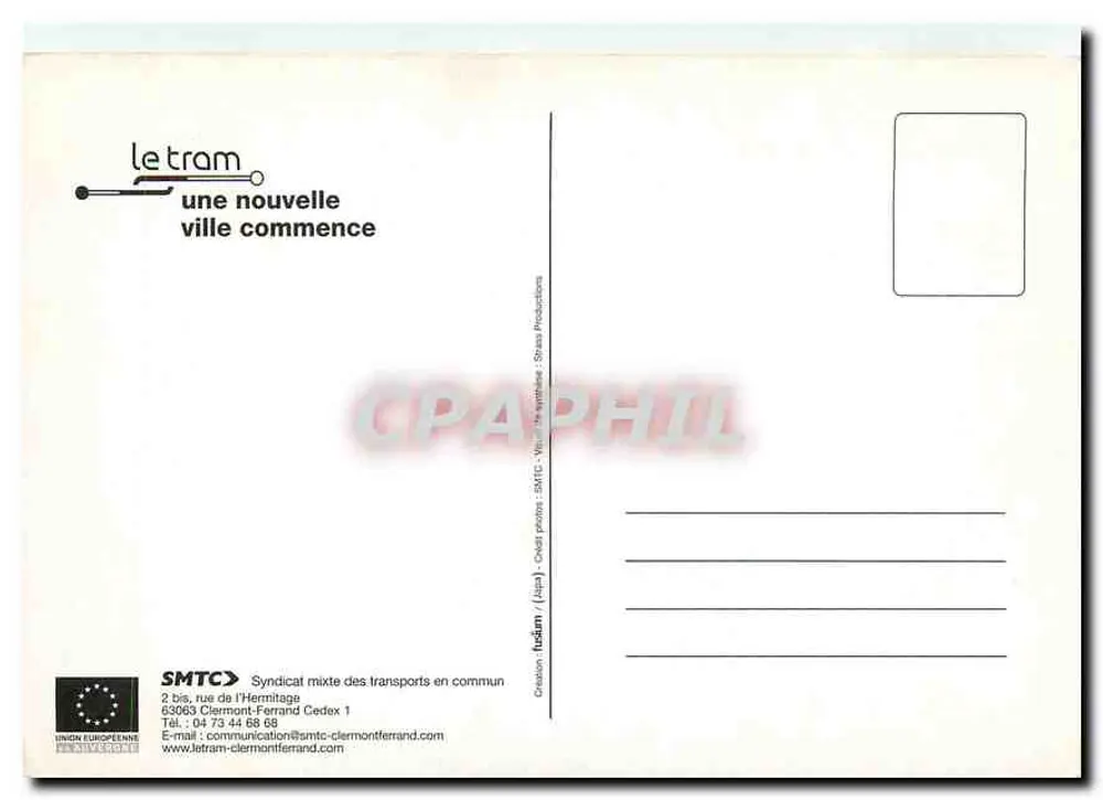 Clermont-Ferrand — Avenue des États-Unis — carte collector N°4 - Verso