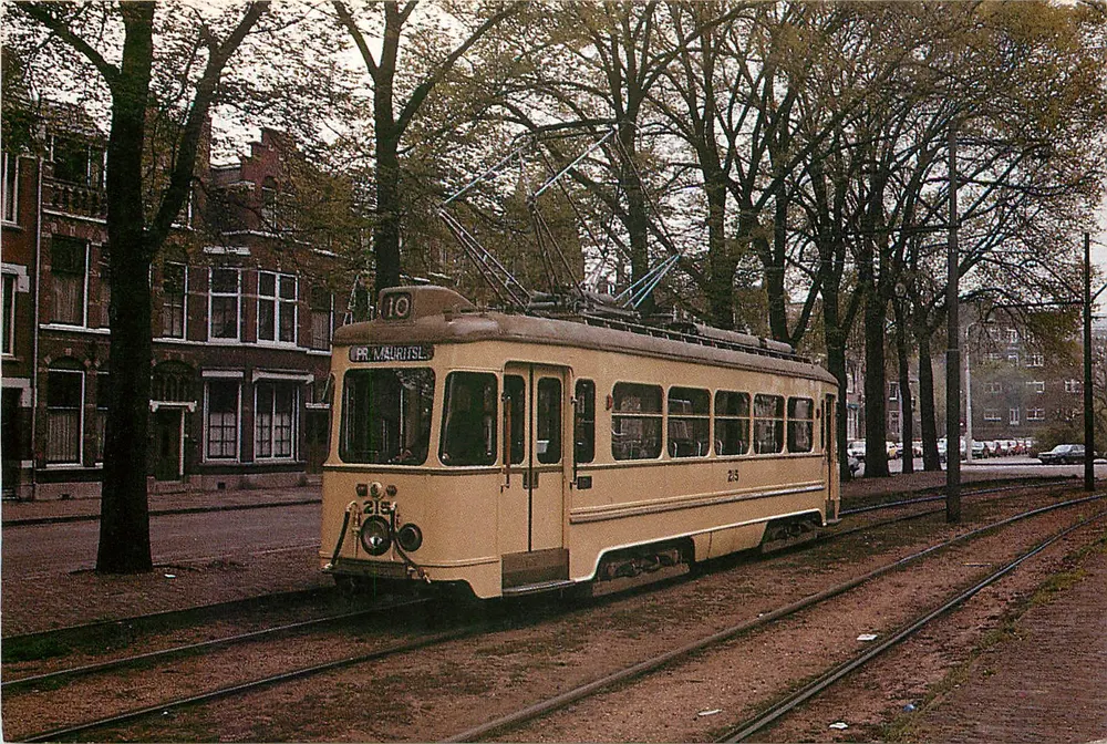 Tram 215 à Amsterdam — Historique HTM - Recto