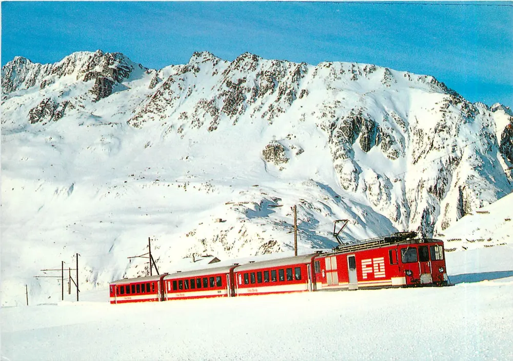 Furka-Oberalp Bahn — Pendelzug Deh 4/4" — Rud. Suter AG, Bürs Oberrieden-Zürich - Front