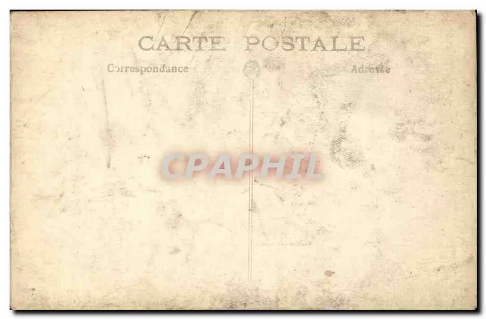Grupo de crianças e adultos — Sala de recepção com vitrais — Carte postale Bilhete postal antigo - Verso