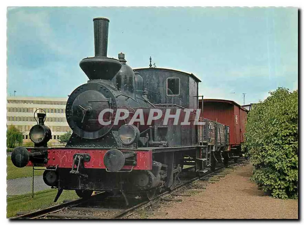 Trem a vapor — Museu Técnico de Malmö — Editor: E. Danielsson, Genebra - Frente