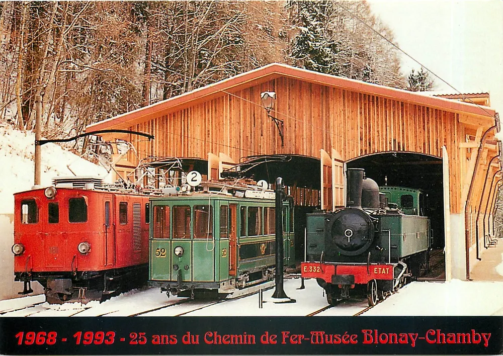 Caminho de Ferro-Museu Blonay-Chamby — 25 anos 1968-1993 — Editor: Les Éditions du Cabri, Brevil - Frente