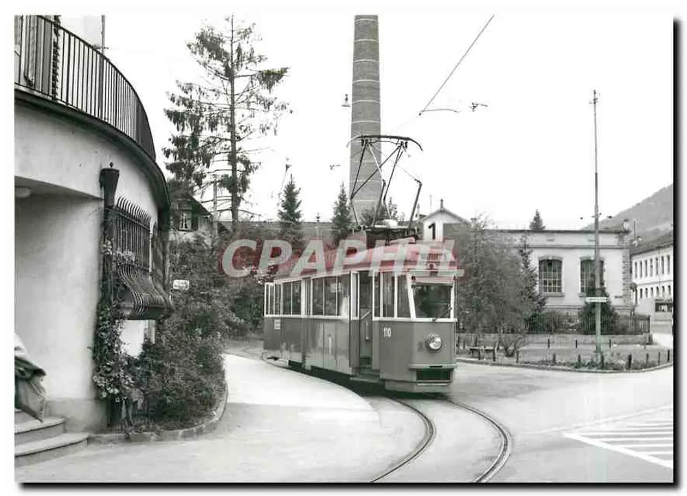 Lucerna, Be 4/4 110 — serie 108-110, Hess, BBC, 1948 — Foto J. Bazin - Voorkant
