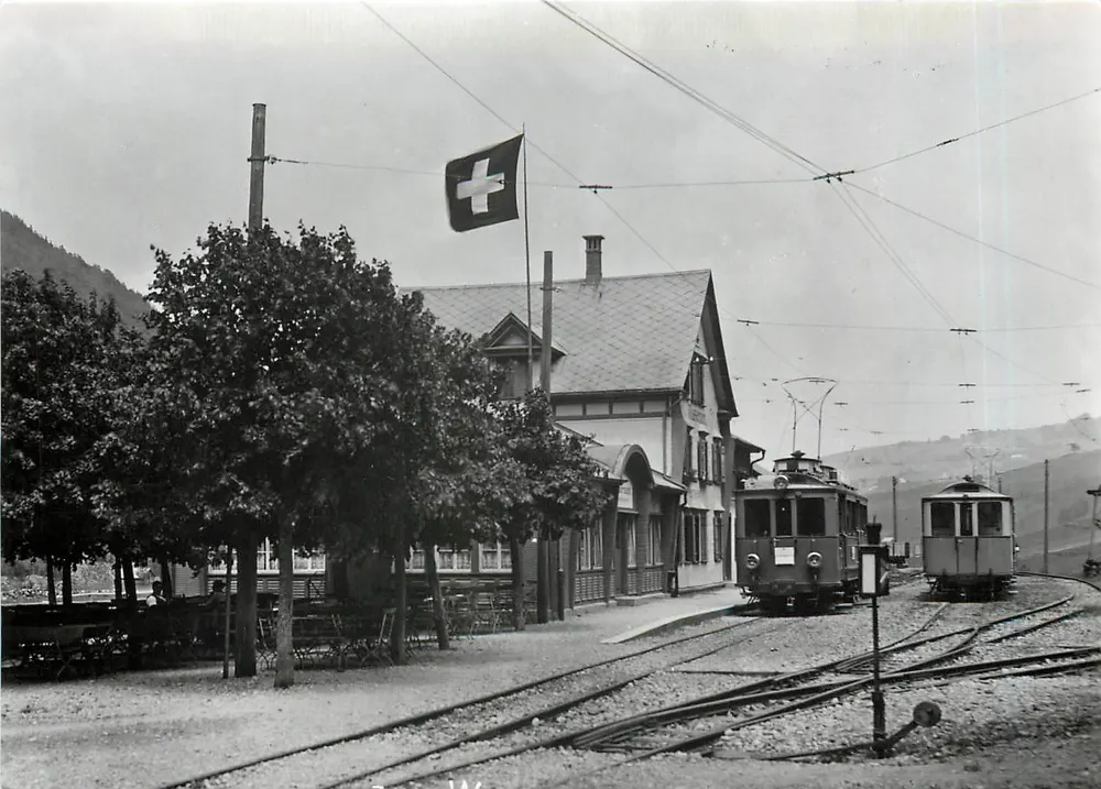 Station Wasserauen — Säntisbahn/Appenzell-Weissbad — éditeur Egon Minikus, 9202 Gossau - Recto