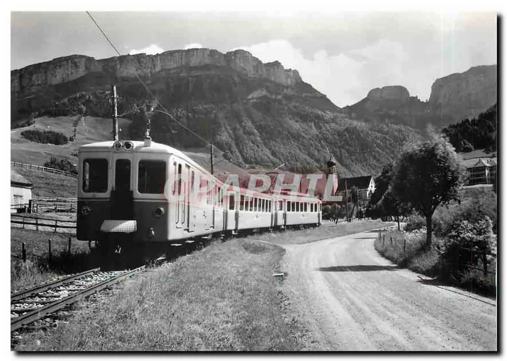Pendelzug bei Schwendau — Appenzellerbahn — Verlag Egon Minikus, 9202 Gossau - Recto
