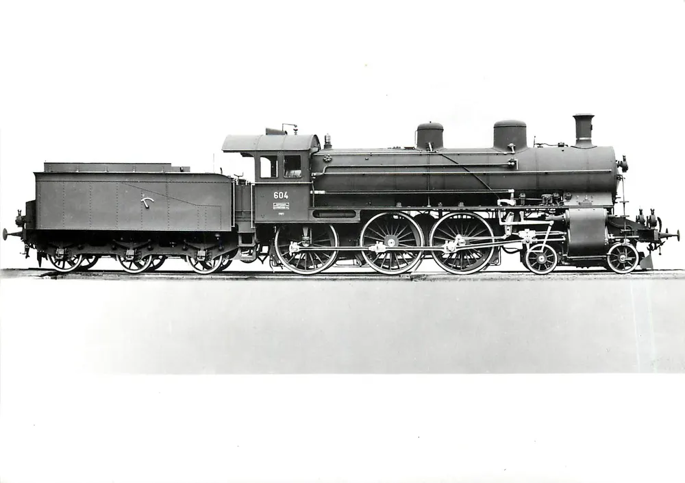 भाप लोकोमोटिव SBB-CFF - श्रृंखला A 3/5 - संख्या 604 - 1907-1915 - आगे