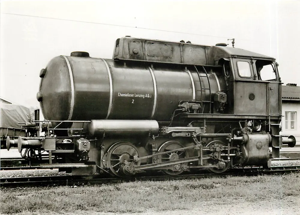 Chemiefaser Lenzing AG — Dampflokomotive Nr. 2 — Krauss-Maffei AG - Vorderseite