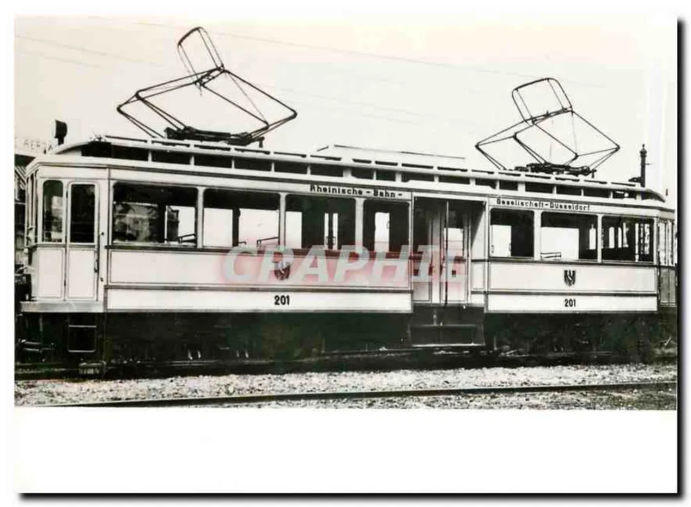 Tramway Rhénan - Düsseldorf — Tramway électrique n°201 — Deutsche Gesellschaft für Eisenbahngeschichte e.V. - Recto