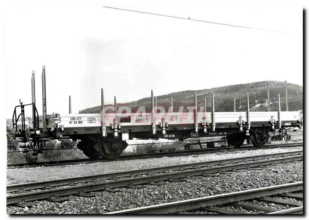 Vagão plano SBB/CFF — série 330 000-799 — Foto SBB/CFF - Frente