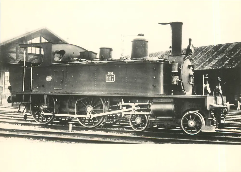 वाष्प लोकोमोटिव संख्या 147 — SBB-CFF — श्रृंखला Eb 2/4 5481-5495 — 1893-1896 - आगे