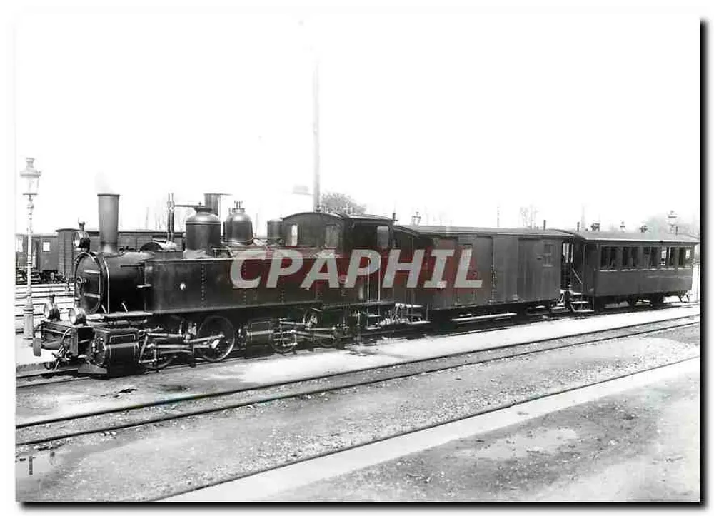 Yverdon — Ste-Croix — Un train en gare d'Yverdon vers 1900 — Chemin de fer touristique Blonay-Chamby, n° 4517 / 1893 - Recto