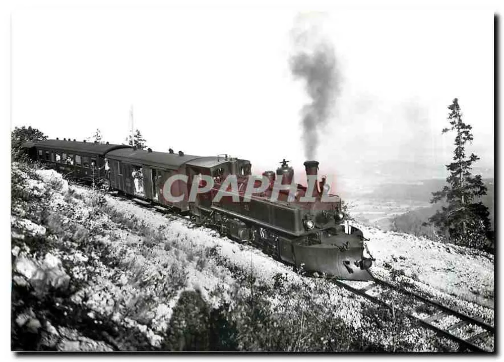 Yverdon — Ste-Croix — Un train dans les Rapillies de Baulmes vers 1922 — Chemin de fer touristique Blonay-Chamby - Recto