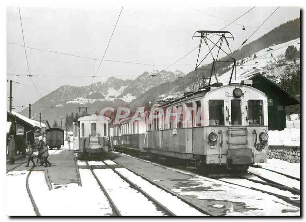 लेंक के रेलवे स्टेशन — लेंक के रेलवे स्टेशन (ABDe 4/4 7-22, SIG 1904-1908) — फोटो जे-एल. रोचैक - आगे