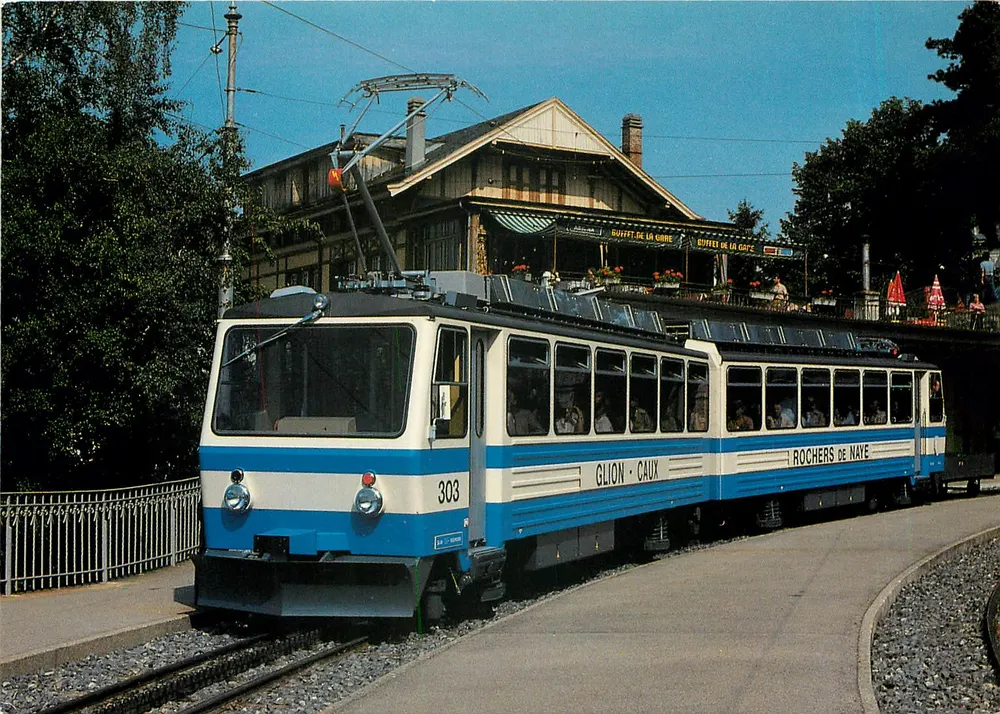 Glion - Caux — Rochers de Naye — MINIREX AG, n° 1570 - Frente