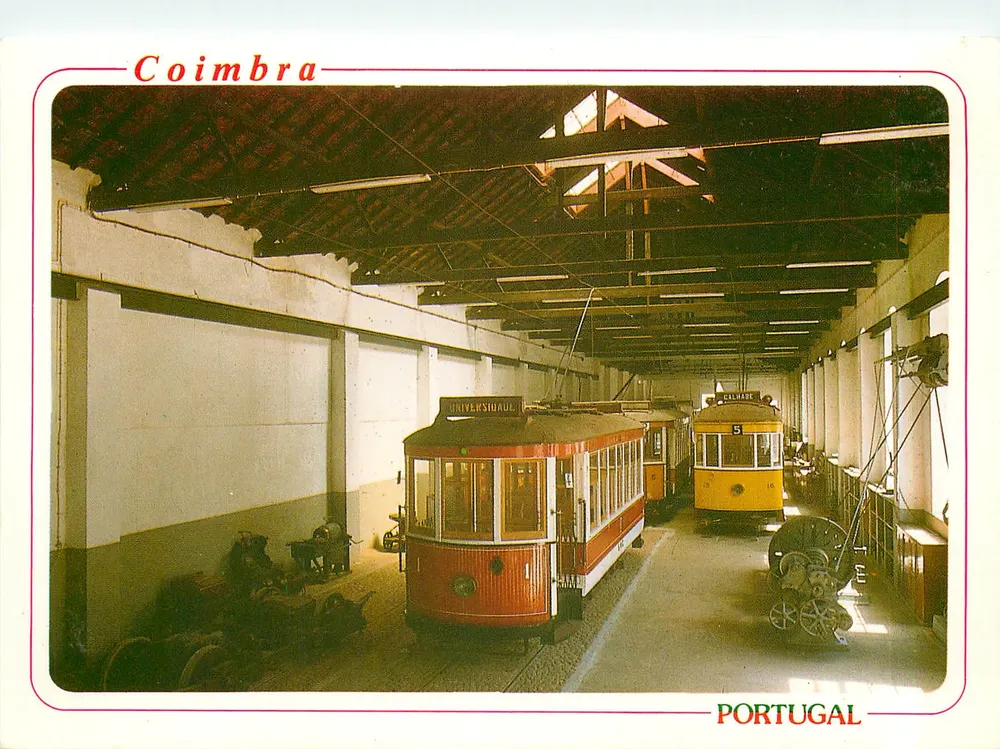 Coimbra — Trams of the late XIX century — Edições Artísticas de Anjos, Lisboa - Recto