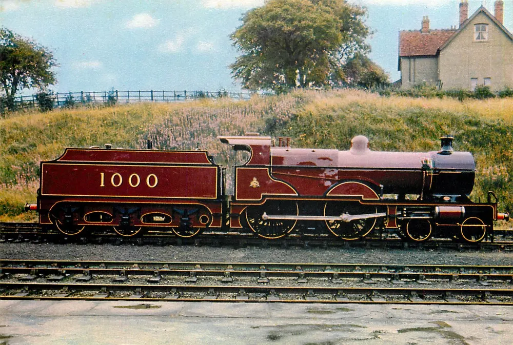 Locomotive No. 1000 — Midland Railway — J. Arthur Dixon Photogravure - Recto