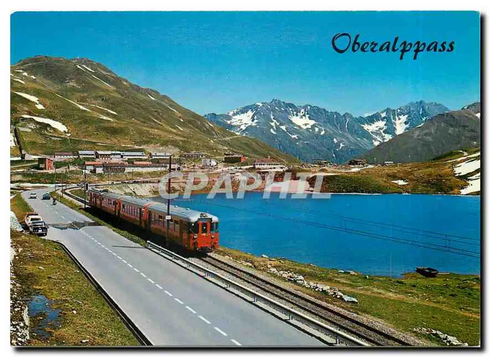 Oberalppass — vue du train et du lac — Rud. Suter AG, OBERRIEDEN-ZÜRICH, n°20220 - Recto