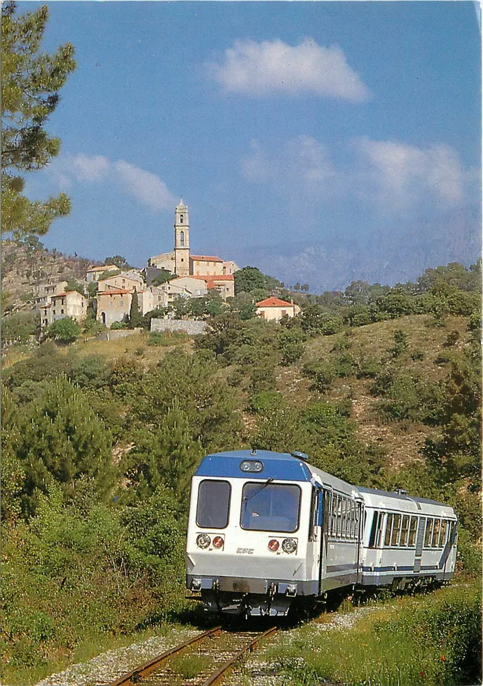 Novo autorail em SOVERIA — Panorama da Corse — SAGAIE ÉDITION - Frente