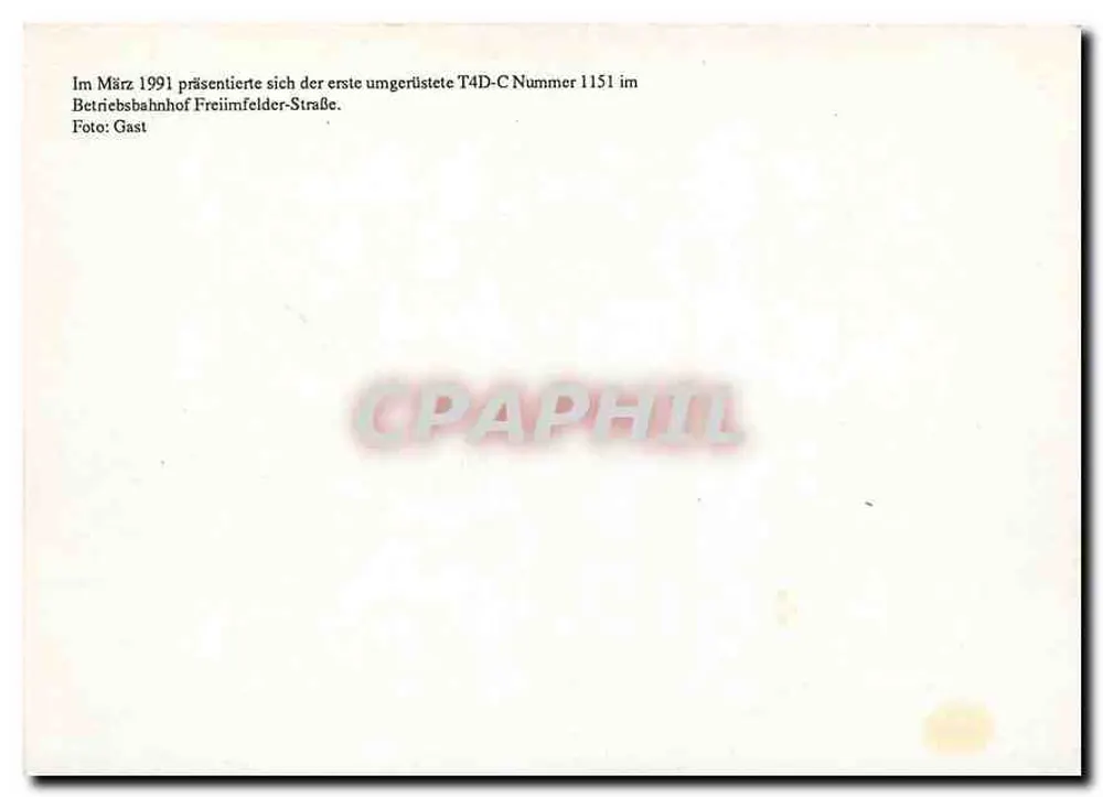Tramway T4D-C n°1151 — primeira renovação - Verso