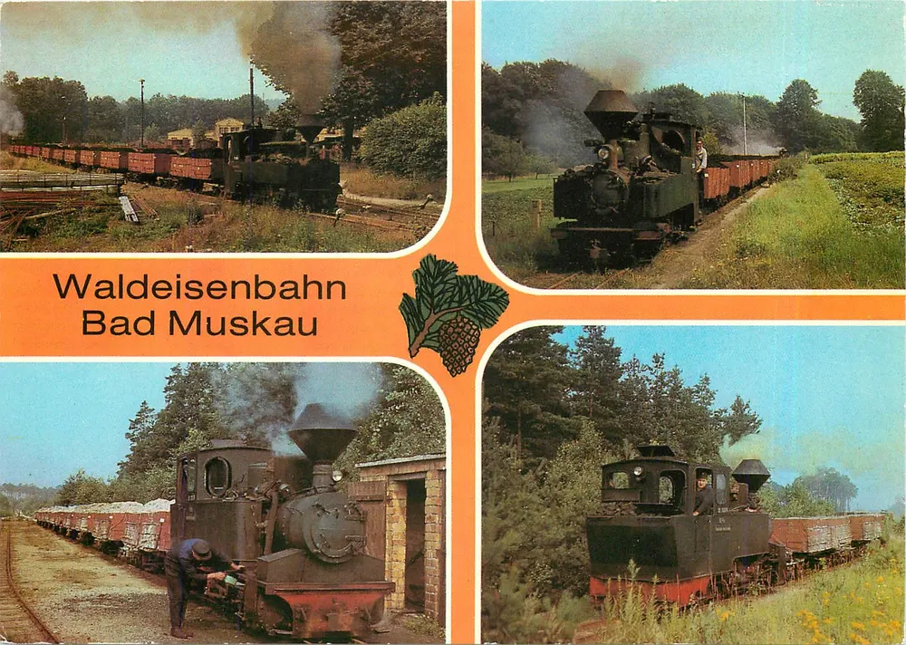 Waldeisenbahn Bad Muskau — Waldschienenbahn — Verlag Heimat und Heimatschauen (Vogtl) - Vorderseite