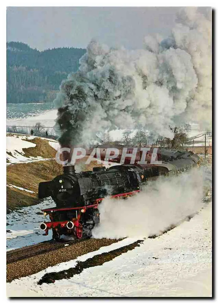 स्टीम ट्रेन 41 018 — हाउसरुक लाइन पर एट्टिंग-पुचहेईम और न्यूमार्क्ट-कैलहम के बीच — जर्मन लोकल रेलवे इतिहास संस्था - आगे