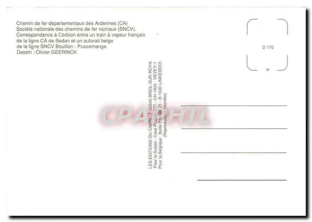 Corbion — Corrispondenza tra un treno a vapore francese e un'autorotonda belga — Olivier Geerinck - Verso