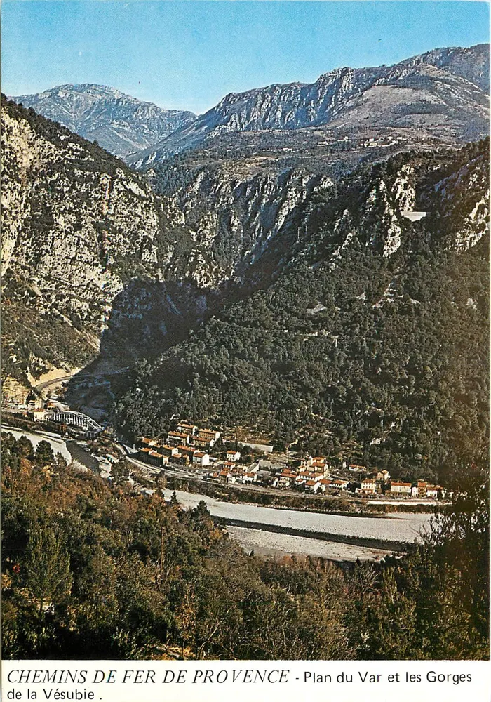 Planta do Var e as Gorges da Vésubie — Chemins de Fer de Provence - Frente
