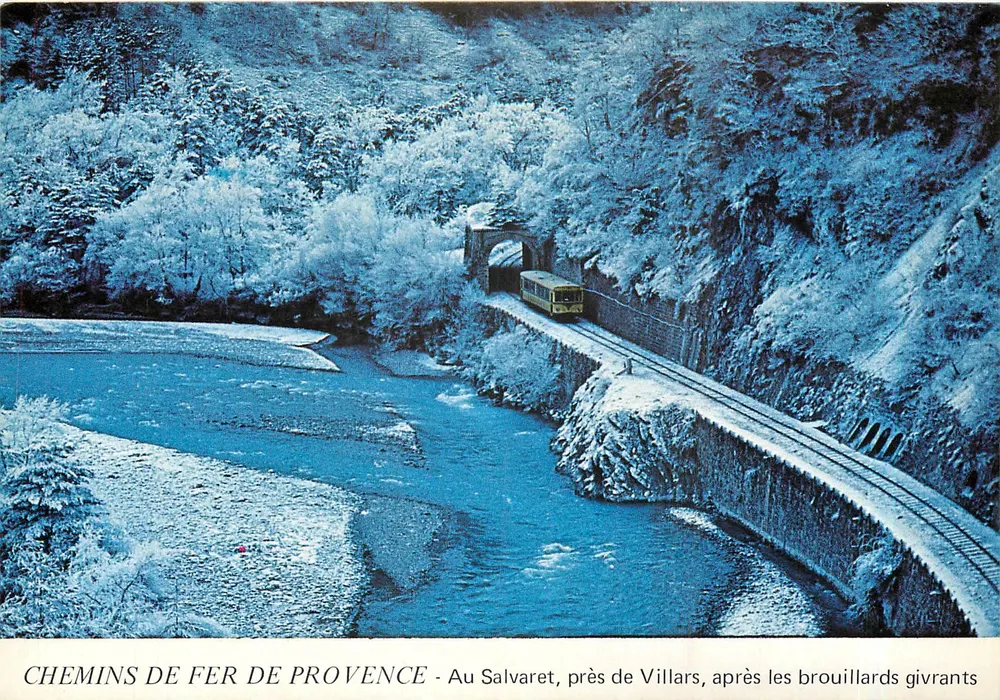 Bahn der Provence - Am Salvaret, nahe Villars, nach den eisigen Nebeln - Vorderseite